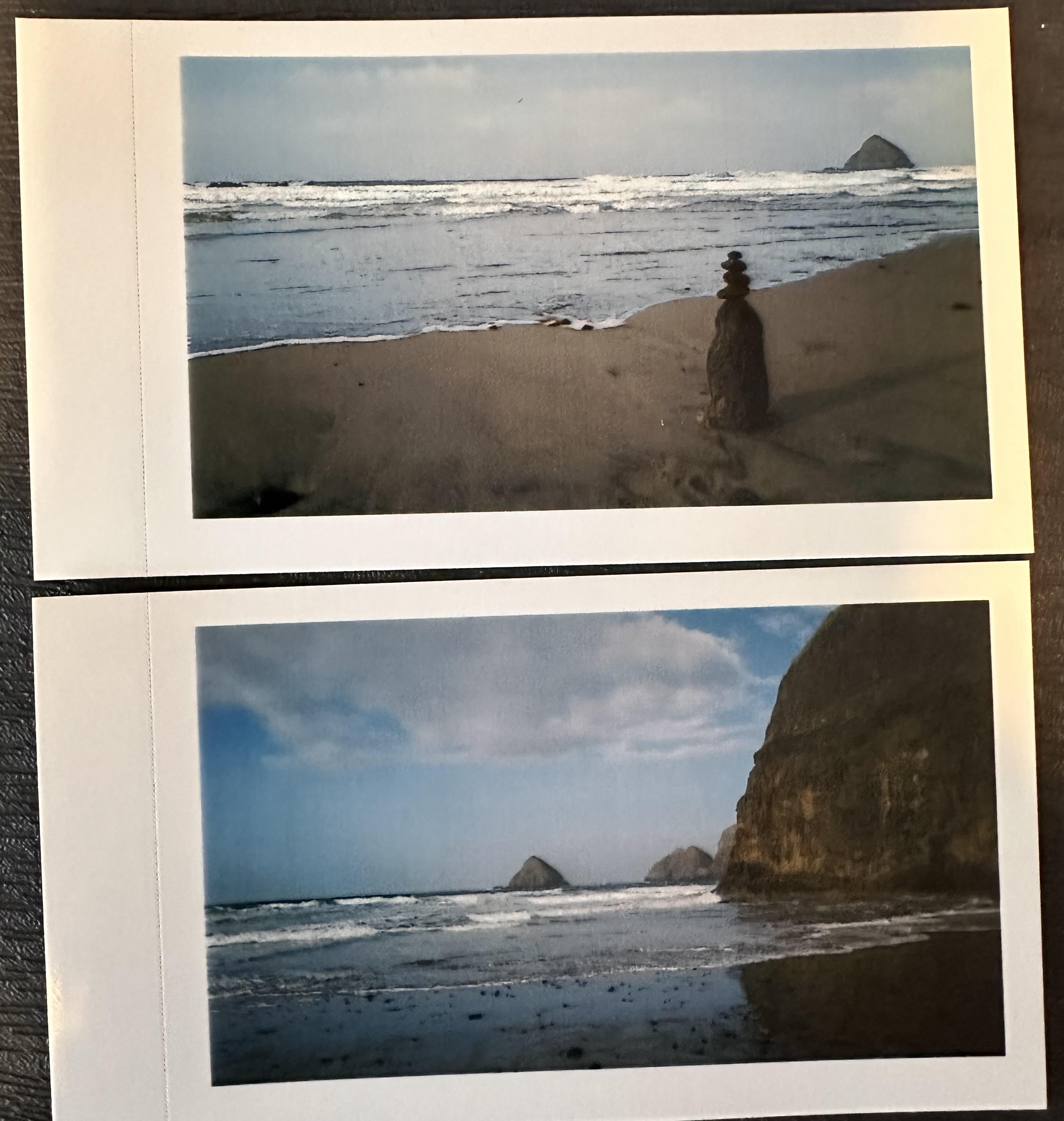 Oregon Beach Scenes - front view showing coastal landscape photography